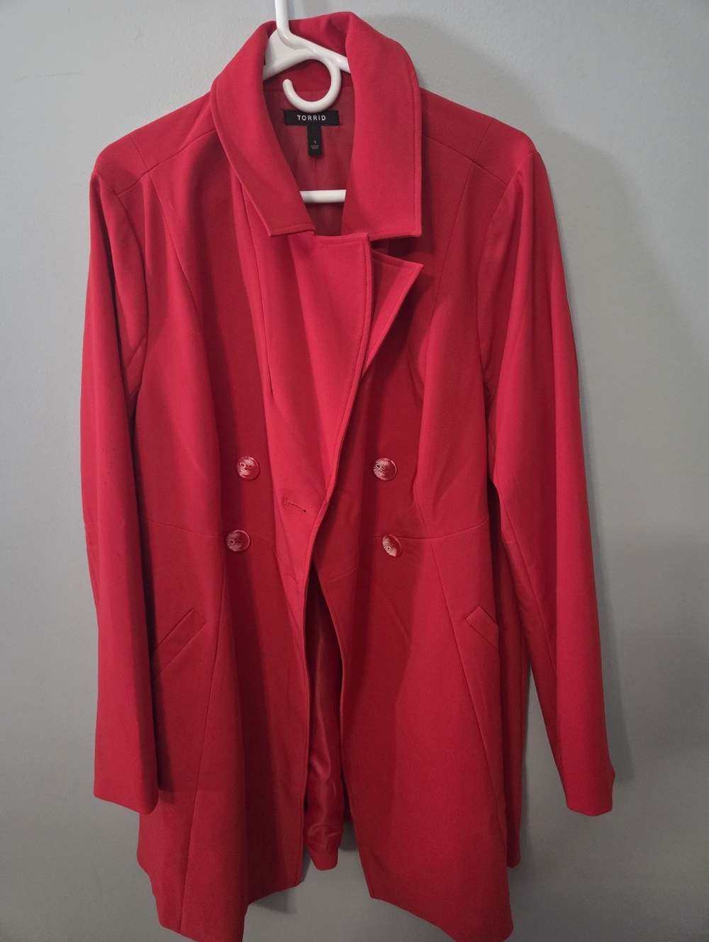 Torrid Twill A-Line Trench Coat Size 1
